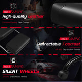 Homall RGB Gaming Chair with Massage and LED Lights Ergonomic Computer Chair with Footrest E-sports Chair with Adjustable Lumbar Support Reclining Video Game Chair