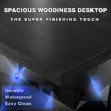 Homall L-Shaped Gaming Desk 51 Inches Corner Office Gaming Desk with Removable Monitor Riser, Classical Black