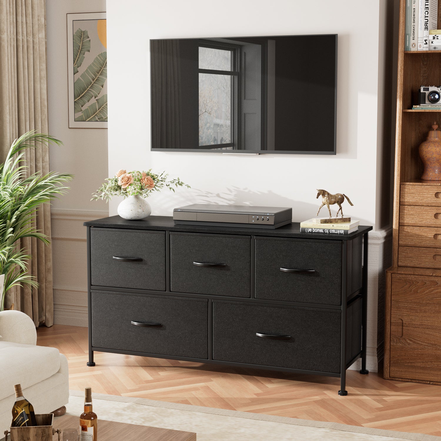 Homall 5 Drawer Fabric Dresser Wide Chest Of Drawers Nightstand With W homalldirect Homall 5 Drawer Fabric Dresser Wide Chest Of Drawers Nightstand With W homalldirect