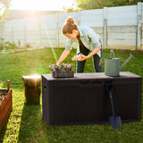 Homall 100 Gallon Outdoor Box Deck Plastic Resin Storage Box
