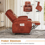 Homall Power Lift Recliner Chair Massage Designed Leathaire Fabric Single Sofa Specifically for Nursing