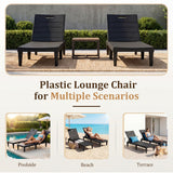 Homall Outdoor Chaise Lounge Chairs Set of 2, 5-Position Adjustable Waterproof Patio Outdoor Chaise Lounge
