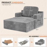 Homall Bean Bag Chaise Lounge Chair Indoor Cloud Couch Sofa Single Bed with Double Cup Holder for Bedroom