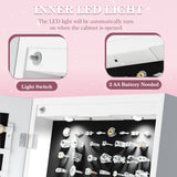 Homall Jewelry Aromire Full Length Mirror Adjustable Standing Jewelry Cabinet