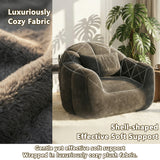 Homall Adult Plush Bean Bag Lounge Chair - Extra-Comfy Round Floor Lounge Chair, Ideal for Reading, Gaming & Relaxing in Home Spaces