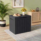 Homall 31-Gallon Resin Deck Box with Lockable Lid, Multi-Functional Outdoor Storage Bench for Patio, Garden, and Backyard