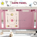 Homall 16-Panel Baby Playpen Kids Activity Centre Playard Center with Lock Door Rubber Bases