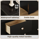 Homall 5 Drawer Double Dresser, Modern Wood Chest of Drawer for Living Room Bedroom