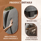 Homall 84''W Modern Sofa 3 Seat Adult Corduroy Couch with Wide Armrest Fabric Couch with USB Charging Ports for Living Room