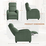 Homall Recliner Chair with Padded Seat Corduroy Electric Ergonomic Adjustable Power Recliner Chair for Living Room Bedroom