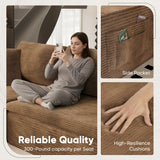 Homall L-Shape Modular Sectional Sofa Couches Cloud Memory Foam Sofa Deep Seat Upholstered Couches with Oversized Chaise for Living Room