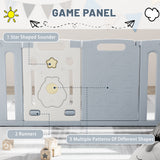 Homall 16-Panel Baby Playpen Kids Activity Centre Playard Center with Lock Door Rubber Bases
