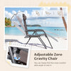 Homall Outdoor Zero Gravity Chair Patio Recliner Chaise Lounge with Adjustable Headrest and Tray for Storage, Pack of 2,Brown
