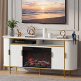 Homall Fireplace TV Stand for TVs up to 70 Inch, Modern Electric Fireplace TV Console, Media Entertainment Center with Storage Cabinets for Living Room