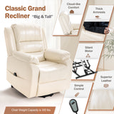 Homall Power Lift Recliner Chair Elderly Recliner Couch Ergonomic Power Lift Leather Couch