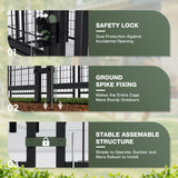 Homall Outdoor Dog Cage for Small/Medium/Large Dogs Dog Kennel with UV-Resistant Waterproof Roof Cover for Outside Heavy Duty Dog Fence