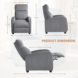 Homall Recliner Chair with Padded Seat Corduroy Electric Ergonomic Adjustable Power Recliner Chair for Living Room Bedroom
