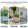 Lacoo Zero Gravity Chair Patio Outdoor Foldable Lawn Lounge Chair Reclining Chair with Adjustable Pillow Pack of 2