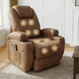Homall 360° Swivel Rocking Recliner Massage Oversized Singal Sofa For Living Room Ergonomic High Backrest and Adjustable Recliner