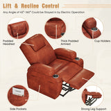 Homall Power Lift Recliner Chair Massage Designed Leathaire Fabric Single Sofa Specifically for Nursing