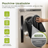 Homall Outdoor&Indoor Wicker Dog House with Removable Cushion Dog Shelter Dog Bed with Canopy Raised Dog Bed for Small/Medium Dogs