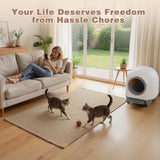 Homall Self-Cleaning Cat Litter Box with App Control, Safety Protection, WiFi, Automatic, Waste Bags