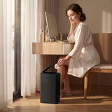 Homall 2 Pack 2.6 Gal Bathroom Trash Can with Lid, Slim Motion Sensor Waterproof Plastic Trash Bins, Touchless Smart Bin, Suitable for Multiple Settings