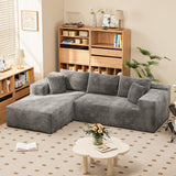 Homall 108" Sectional Sofa Boneless Cloud Couch with L-Shape Chaise Modular Sofa Couch with Deep Seat No Assembly for Living Room,Studio,Apartment