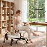 Vyrox Cross Legged Office Chair, 360° Swivel Height Adjustable Kneeling Chair with Wide Padded Seat and Lumbar Support