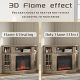 Homall Corner Fireplace TV Stand Modern Farmhouse TV Stand with Electric Fireplace for TVs up to 50"