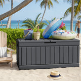 Homall 82 Gallon Outdoor Storage in Resin Deck Box Lockable Deck Box