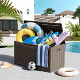 Homall 100 Gallon Outdoor Box Deck Plastic Resin Storage Box
