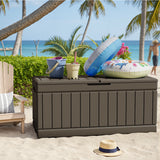 Homall 82 Gallon Outdoor Storage in Resin Deck Box Lockable Deck Box
