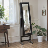 Homall Jewelry Aromire Full Length Mirror Adjustable Standing Jewelry Cabinet