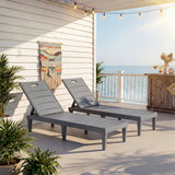 Homall Outdoor Chaise Lounge Chairs Set of 2, 5-Position Adjustable Waterproof Patio Outdoor Chaise Lounge