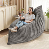 Homall Adult Giant Togo Bean Bag Chair 3-in-1 Boneless Floor Lounge Bean Bag Chair with Corduroy Cover for Bedroom
