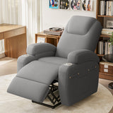 Homall Power Lift Recliner with Eight Vibrating Massages Ergonomic Single Sofa with Side Pocket and Soft Corduroy for Elderly