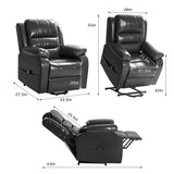 Homall Power Lift Recliner Chair Elderly Recliner Couch Ergonomic Power Lift Leather Couch