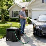 Homall Hose Reel, with Hose Guide, 180 ft Hose Capacity, Hose Hideaway Garden Hose Reel