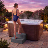 Homall Hot Tub Step, Heavy Duty Pool Stair with Non-Slip Surface, Durable Weather-Resistant Resin for Indoor&Outdoor, Gray