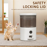 Homall 4.5L Automatic Cat Vacuum Feeder with 2.4G WiFi Control and Anti-Blockage Technology