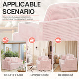 Homall Cloud Boneless Modern Couch Fluffy Group Sofas & Couches With two Cup Holder for Family