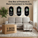 Homall Cloud Modular Sectional Sofa 3 Seat L-Shaped Cloud Oversized Sofa Couch for Living Room, Apartment and Small Space