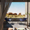 Lacoo 2 Pack Utility Tray Steel Zero-Gravity Chair - Blue