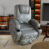 Homall Power Lift Recliner Chair PU Leather for Elderly with Massage , Black