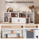 Homall Modular TV Stand, Adjustable Entertainment Center Up to 76 Inches with Storage Cabinet, Stackable Media Console for Living Room, Bedroom and Small Spaces