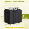 Homall 31 Gallon Outdoor Deck Box In Resin with Seat