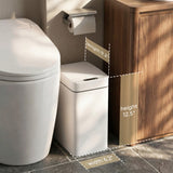 Homall 2 Pack 2.6 Gal Bathroom Trash Can with Lid, Slim Motion Sensor Waterproof Plastic Trash Bins, Touchless Smart Bin, Suitable for Multiple Settings