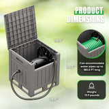 Homall Hose Reel, with Hose Guide, 180 ft Hose Capacity, Hose Hideaway Garden Hose Reel