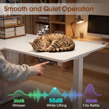 Homall L-Shaped Electric Standing Desk with Monitor Stand, 63 x 48 inch Height Adjustable Sit Stand Corner Desk, Computer Workstation for Home Office